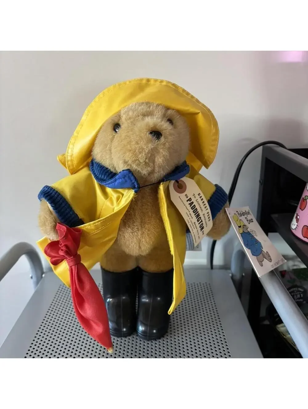Yellow Paddington Bear plushie